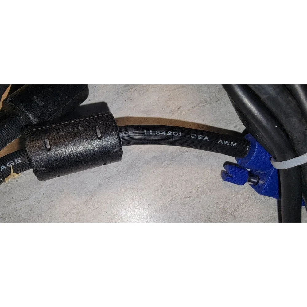 x2 Super SVGA/VGA Monitor Male to Male Extension Cable, 6ft - (Blue)